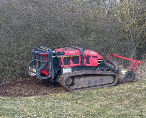 Greenkeeping Team Golfclub Praforst Pflegemassnahmen März 2026 Mulch- und Rodungsarbeiten